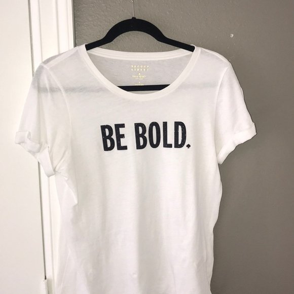 Be Bold Kate Spade T-shirt X-Small - Picture 2 of 5